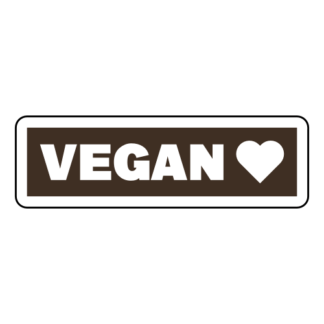 Vegan Sticker (Brown)